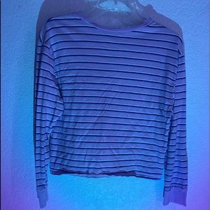 lavender striped oversized long sleeve